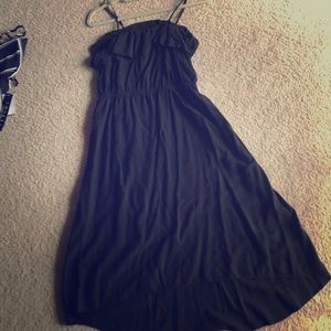 Midi asymmetrical high low dress